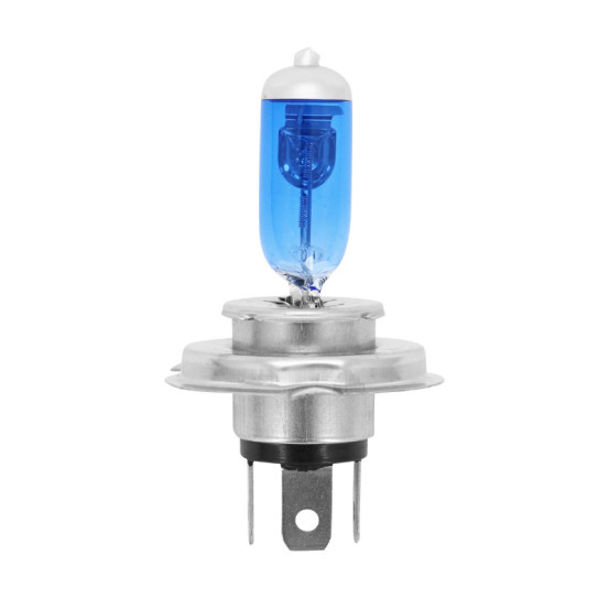 Ampoule halogène H4 12V 60-55w performnce culot p43t bleu (éclairage Super blanc) (projecteur)
