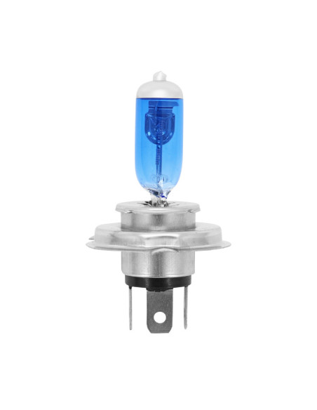 Ampoule halogène H4 12V 60-55w performnce culot p43t bleu (éclairage Super blanc) (projecteur)