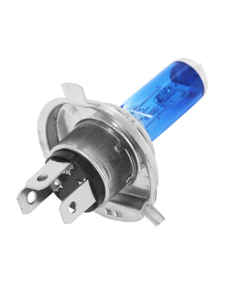 Ampoule halogène H4 12V 60-55w performnce culot p43t bleu (éclairage Super blanc) (projecteur)
