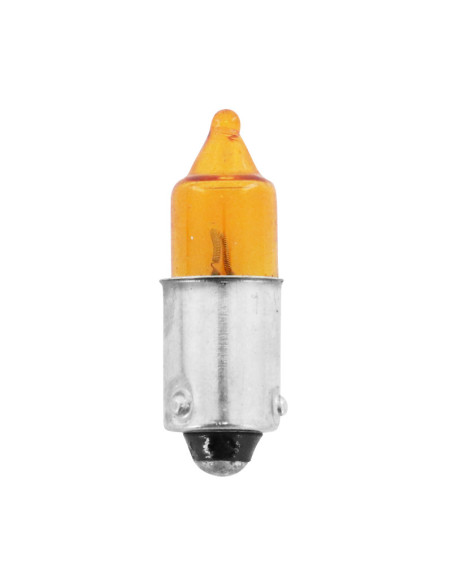 Ampoule halogène miniature H10w1 12V 21w culot bau9s temoin ergots decales 120° orange (clignotant)