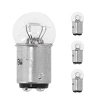 Ampoule standard 12V 23-8w culot bay15d norme p23-8w blanc (feu arrière+stop) (x4) --