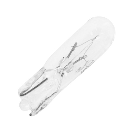 Ampoules standard 12V 1 / 2w culot w2x4 / 6d bulb t5 wedge blanc (compteur) (boite de 10)