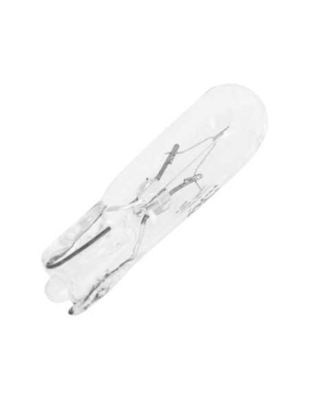 Ampoules standard 12V 1 / 2w culot w2x4 / 6d bulb t5 wedge blanc (compteur) (boite de 10)