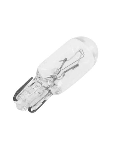 Ampoules standard 12V 1 / 7w culot w2 / 2x4 / 6d bulb t6 / 5 wedge blanc (compteur) (boite de 10)
