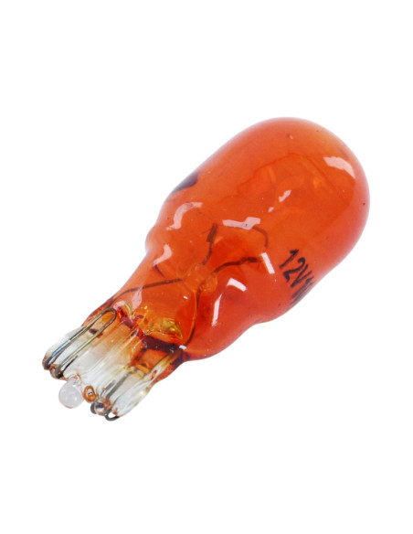 Ampoules standard 12V 10w culot w2 / 1x9 / 5d bulb t13 wedge standard orange (clignotant) (boite de 10)