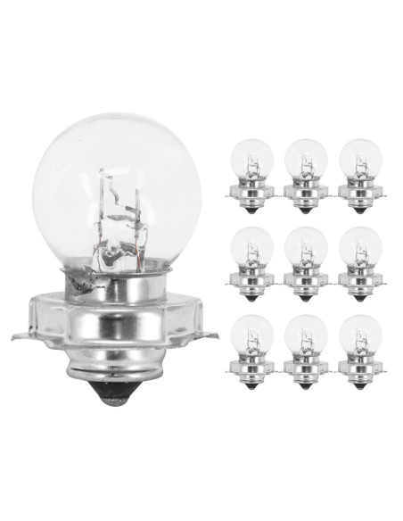 Ampoules standard 12V 15w culot p26s bulb g25 / 5 blanc (projecteur) (boite de 10)