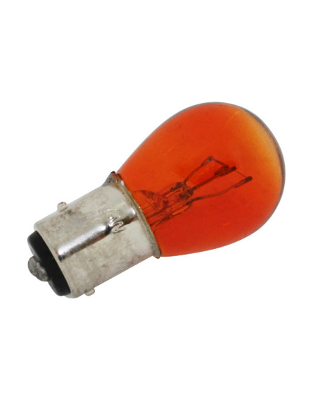 Ampoules standard 12V 21-5w culot bay15d norme p21-5w orange (feu position + stop) (boite de 10)