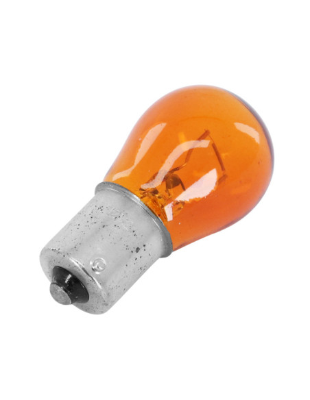 Ampoules standard 12V 21w culot bau15s norme py21w ergots decales orange (clignotant) (boite de 10)