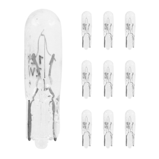 Ampoules standard 12V 2w culot w2x4 / 6d norme w2w wedge blanc (compteur) (boite de 10) (lampe scooter Peugeot)