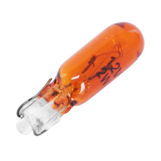Ampoules standard 12V 2w culot w2x4 / 6d norme w2w wedge orange (compteur et clignotant) (boite de 10) (lampe scooter Peugeot)