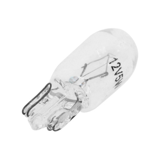 Ampoules standard 12V 5w culot w2 / 1x9 / 5d norme w5w t10 wedge blanc (compteur et clignotant) (boite de 10)