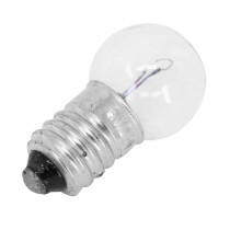 Ampoules standard 6v 1 / 8w culot e-10 graisseur blanc à visser (feu de position) (boite de 10) 2