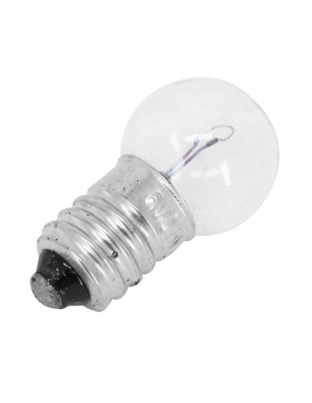 Ampoules standard 6v 1 / 8w culot e-10 graisseur blanc à visser (feu de position) (boite de 10)