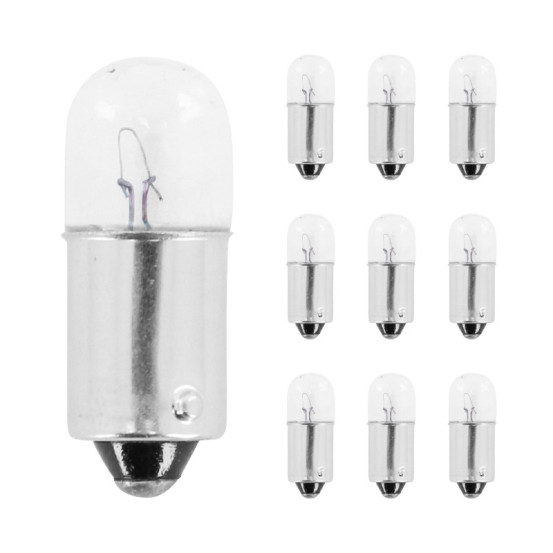 Ampoules standard 6v 4w culot ba9s bulb t9 temoin blanc (feu de position) (boite de 10)