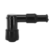 Antiparasite resine 90° compact Noir (pour bougie sans olive)