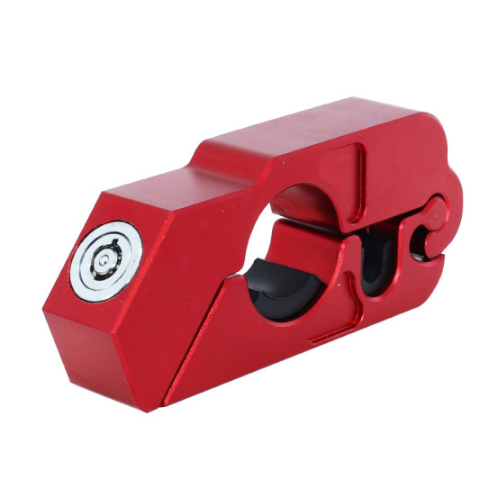 Antivol bloque levier moto rouge