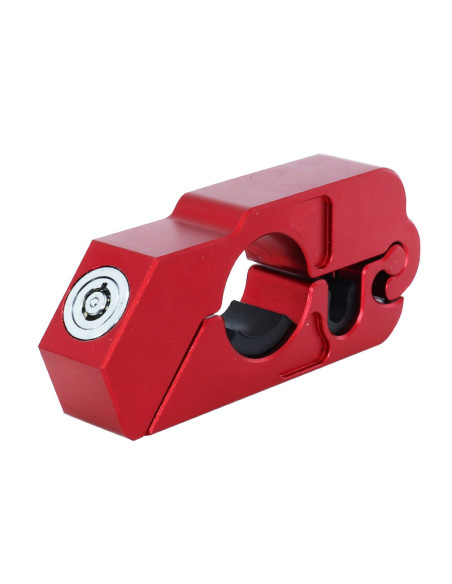 Antivol bloque levier moto rouge