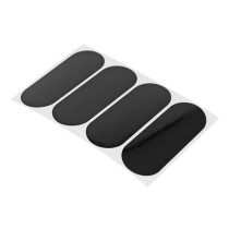 Autocollants / stickers casque reflechissant Noir (vendu par 4)