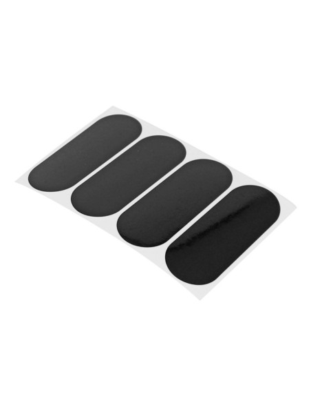 Autocollants / stickers casque reflechissant Noir (vendu par 4)
