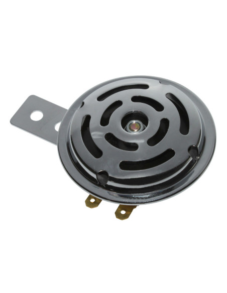 Avertisseur / klaxon cyclo ac 6v diam 70mm acier chrome 100db