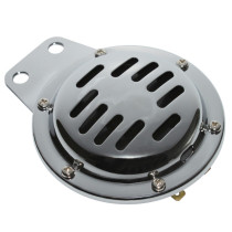 Avertisseur / klaxon moto dc 12V acier chrome 105db (diam 100 mm)