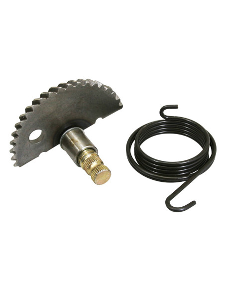 Axe / pignon de kick 50 Chinois 4T GY6 / 139QMB / Kymco 50 Agility 4T / Peugeot 50 Kisbee 4T / V-Clic 4T (avec ressort)