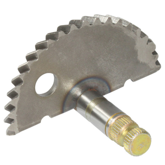 Axe / pignon de kick 50 Chinois 4T GY6 / 139QMB / Kymco 50 Agility 4T / Peugeot 50 Kisbee 4T / V-Clic 4T (longueur 56mm)