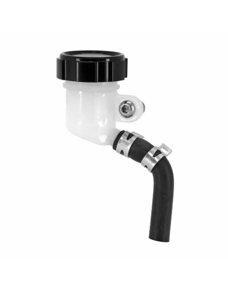 Bocal / réservoir de maitre cylindre de frein radial rond diam 42 mm bouchon alu CNC Noir