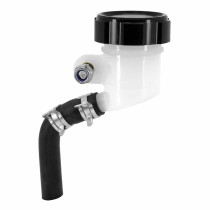 Bocal / réservoir de maitre cylindre de frein radial rond diam 42 mm bouchon alu CNC Noir 2