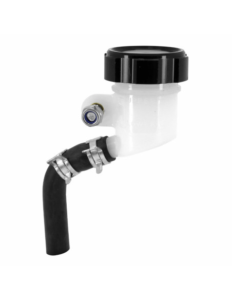 Bocal / réservoir de maitre cylindre de frein radial rond diam 42 mm bouchon alu CNC Noir