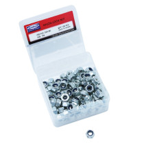 Boîte de 100 écrous frein 6 pans Nylstop M6
