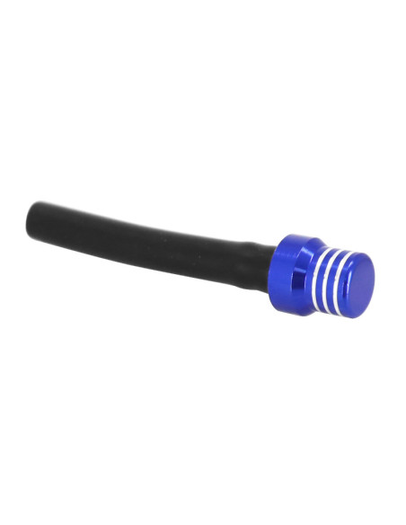 Bouchon mise à l'air-reniflar reservoir essence moto off road aluminium CNC bleu