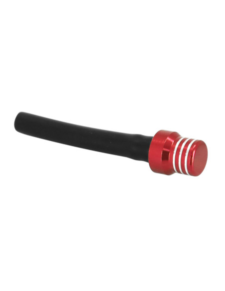 Bouchon mise à l'air-reniflar reservoir essence moto off road aluminium CNC rouge
