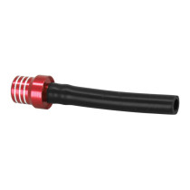 Bouchon mise à l'air-reniflar reservoir essence moto off road aluminium CNC rouge 2