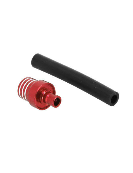 Bouchon mise à l'air-reniflar reservoir essence moto off road aluminium CNC rouge