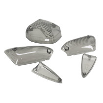 Cabochon feu arrière / clignotants fumés MBK 50 Nitro / Yamaha 50 Aerox après 2013 (kit 5 pieces)