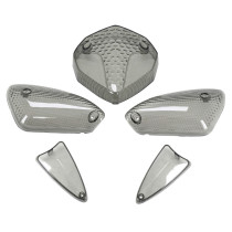 Cabochon feu arrière / clignotants fumés MBK 50 Nitro / Yamaha 50 Aerox après 2013 (kit 5 pieces) 2