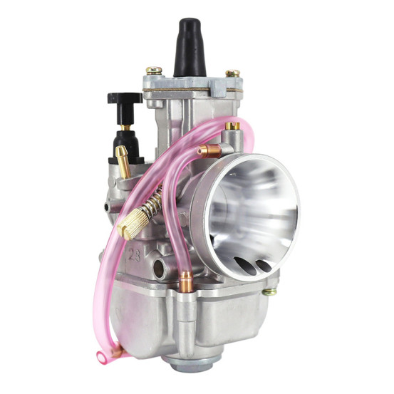 Carburateur type Keihin PWK 28 boisseau plat avec Powerjet / starter à tirette