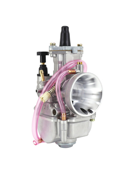 Carburateur type Keihin PWK 28 boisseau plat avec Powerjet / starter à tirette