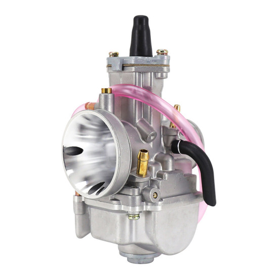Carburateur type Keihin PWK 28 boisseau plat avec Powerjet / starter à tirette