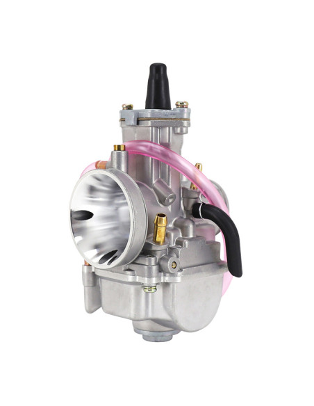 Carburateur type Keihin PWK 28 boisseau plat avec Powerjet / starter à tirette