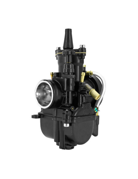 Carburateur type Keihin PWK 28 Black boisseau plat avec Powerjet / starter à tirette