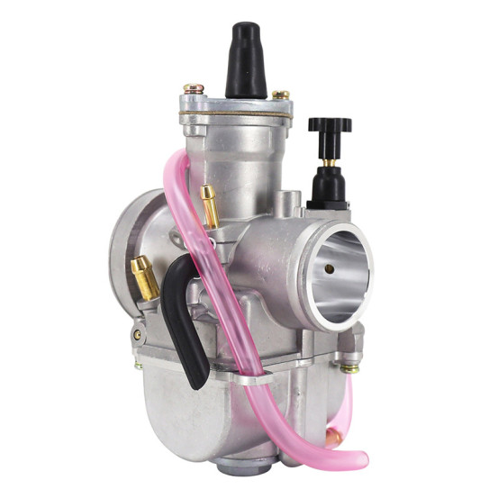Carburateur type Keihin PWK 28 boisseau plat avec Powerjet / starter à tirette