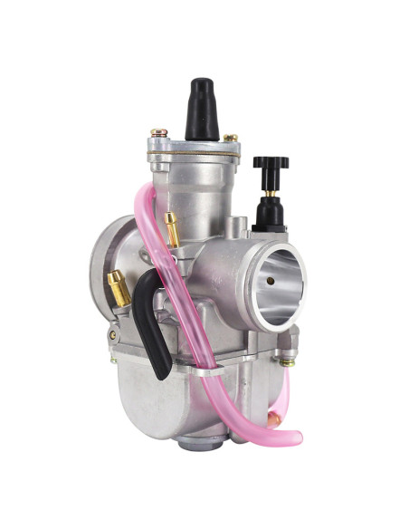 Carburateur type Keihin PWK 28 boisseau plat avec Powerjet / starter à tirette