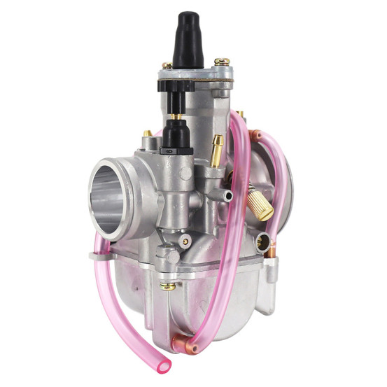 Carburateur type Keihin PWK 28 boisseau plat avec Powerjet / starter à tirette