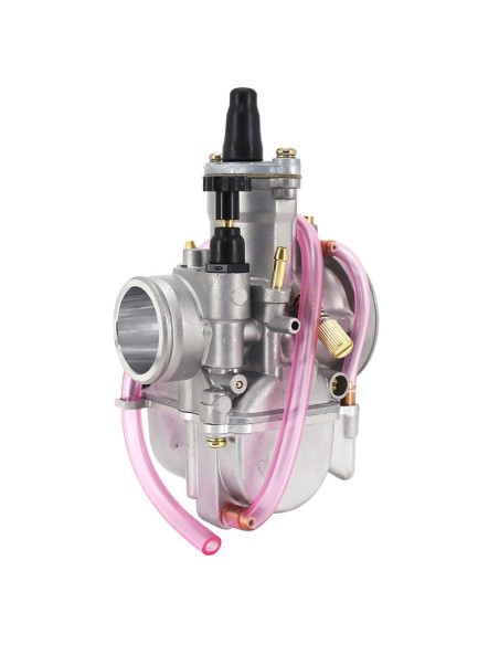 Carburateur type Keihin PWK 28 boisseau plat avec Powerjet / starter à tirette