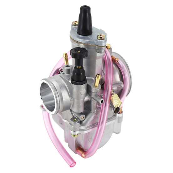 Carburateur type Keihin PWK 28 boisseau plat avec Powerjet / starter à tirette