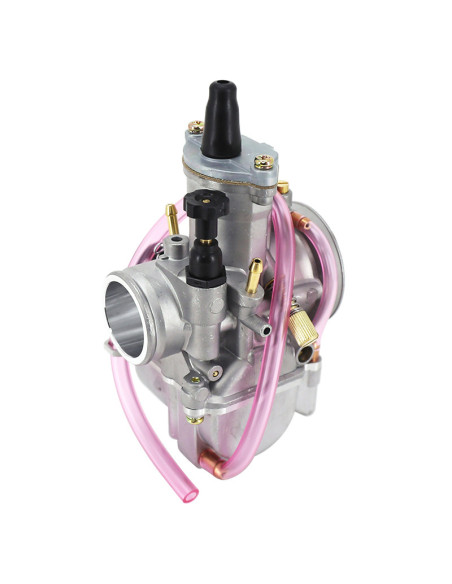 Carburateur type Keihin PWK 28 boisseau plat avec Powerjet / starter à tirette