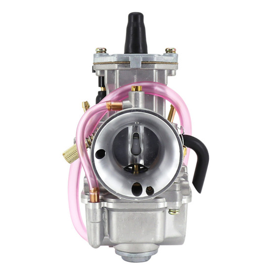 Carburateur type Keihin PWK 28 boisseau plat avec Powerjet / starter à tirette