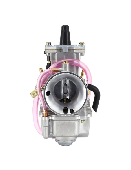 Carburateur type Keihin PWK 28 boisseau plat avec Powerjet / starter à tirette